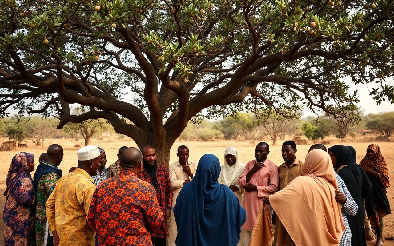 Community gathering in Yobe State